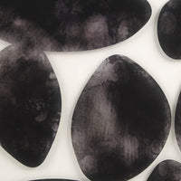 Geo Uv Printed Shadowbox 2 Piece Wall Art Set Black Mdf