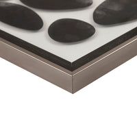 Geo Uv Printed Shadowbox 2 Piece Wall Art Set Black Mdf