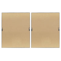 Geo Uv Printed Shadowbox 2 Piece Wall Art Set Black Mdf