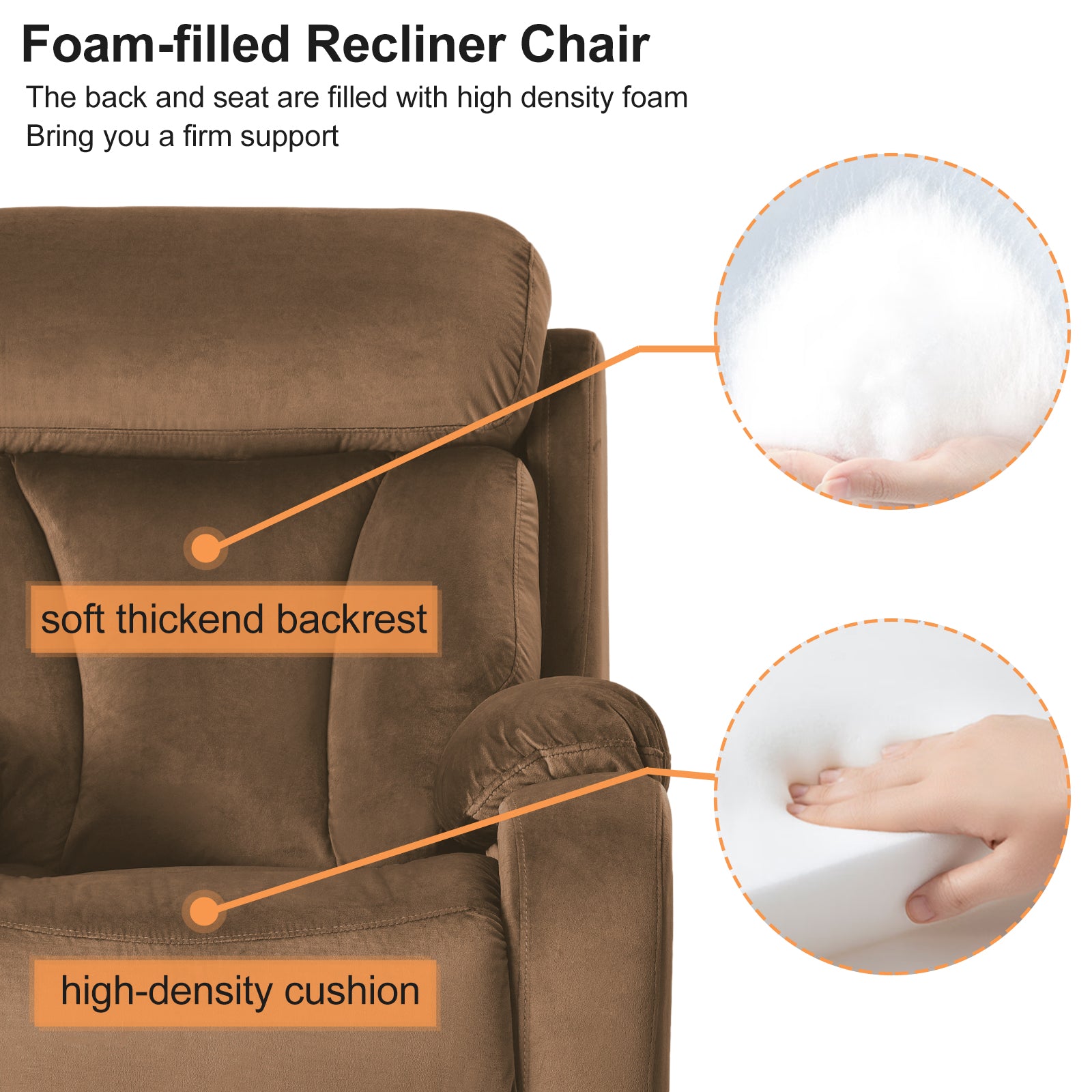 Lift Chair Recliner For Elderly Power Remote Control Recliner Sofa Relax Soft Chair Anti Skid Australia Cashmere Fabric Furniture Living Room Brown Light Brown Wood Primary Living Space Heavy Duty