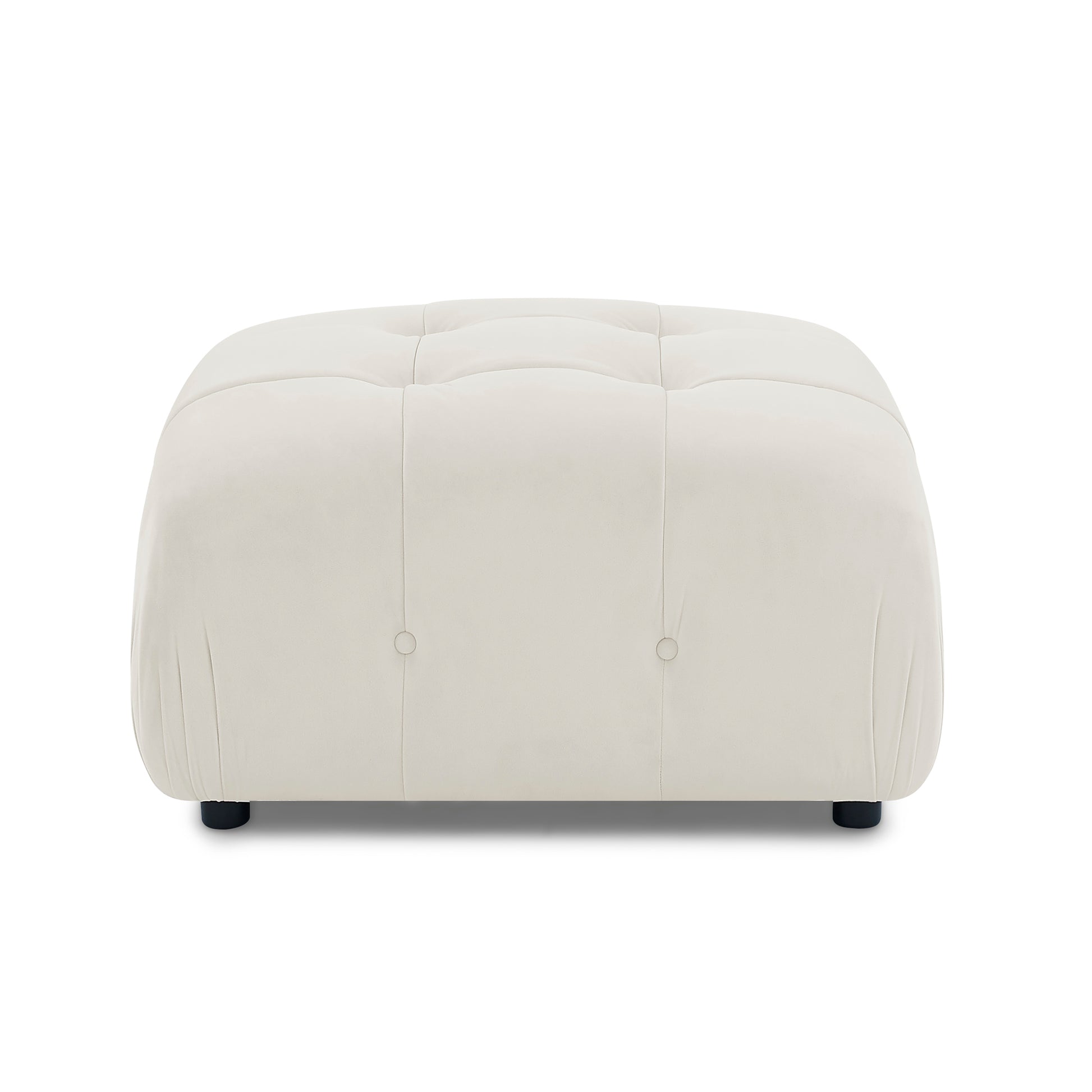 Ottoman For Modular Sofa Beige Foam