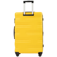 Luggage With Tsa Lock Spinner Wheels Hardside Expandable Luggage Travel Suitcase Check In Luggage Abs 28" Yellow Abs