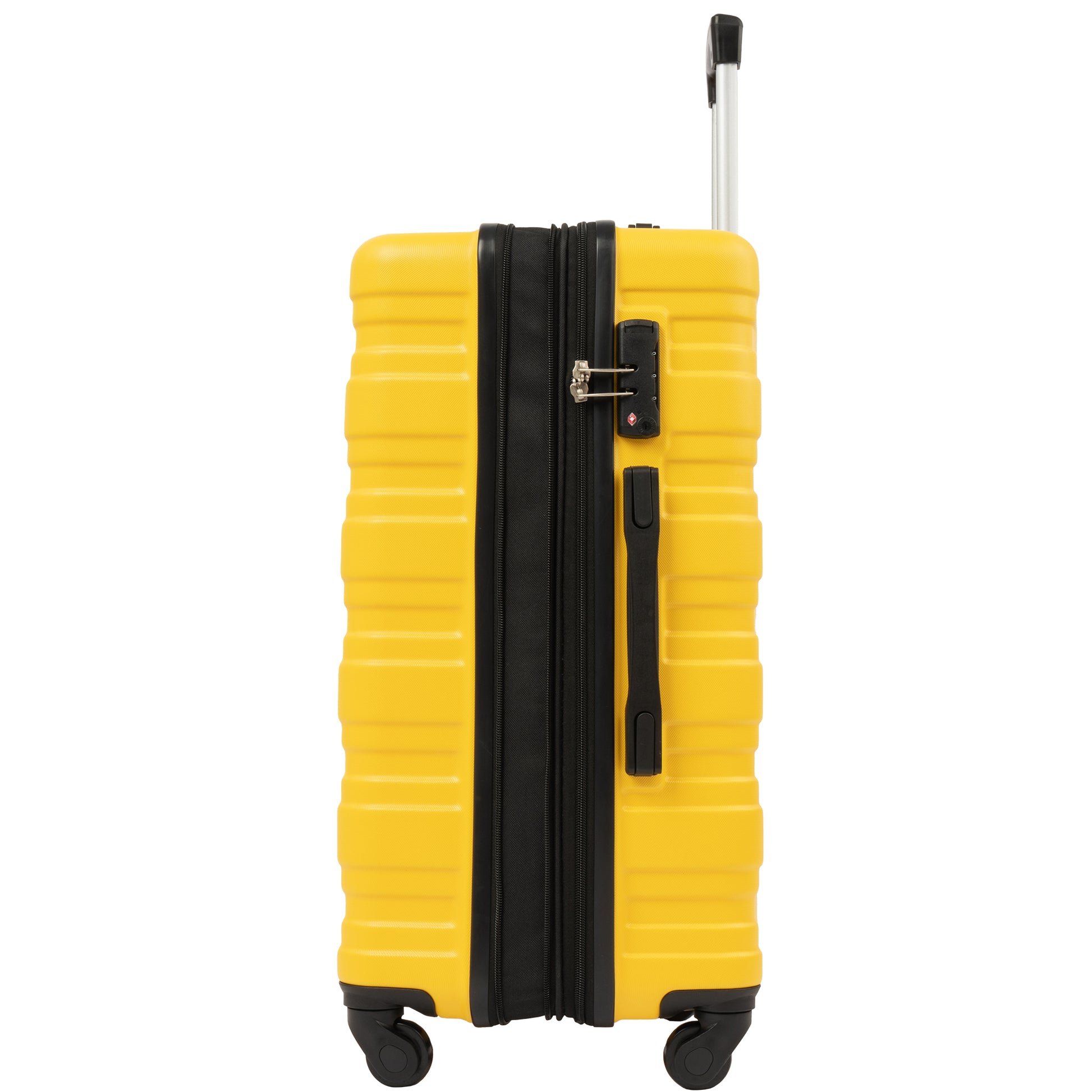 Luggage With Tsa Lock Spinner Wheels Hardside Expandable Luggage Travel Suitcase Check In Luggage Abs 28" Yellow Abs