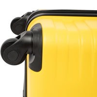 Luggage With Tsa Lock Spinner Wheels Hardside Expandable Luggage Travel Suitcase Check In Luggage Abs 24" Yellow Abs