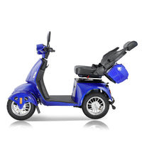 Fastest Mobility Scooter With Four Wheels For Adults & Seniors, Blue 800W Black Abs Pc