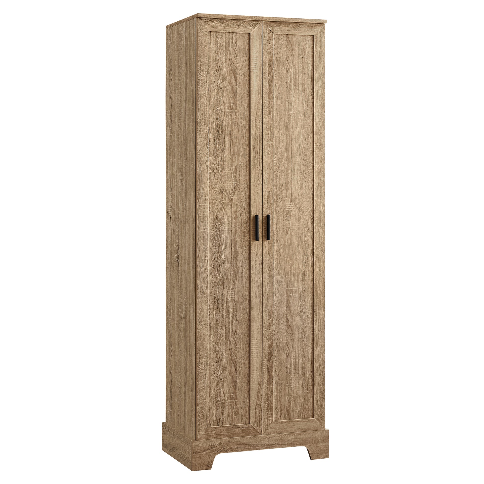 Storage Cabinet With Two Doors For Bathroom, Office, Adjustable Shelf, Mdf Board, Brown Brown Mdf