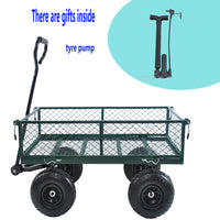 Wagon Cart Garden Cart Trucks Make It Easier To Transport Firewood Green Green Metal
