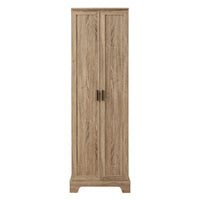 Storage Cabinet With Two Doors For Bathroom, Office, Adjustable Shelf, Mdf Board, Brown Brown Mdf