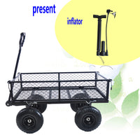 Wagon Cart Garden Cart Trucks Make It Easier To Transport Firewood Tc1840Bkg Black Metal