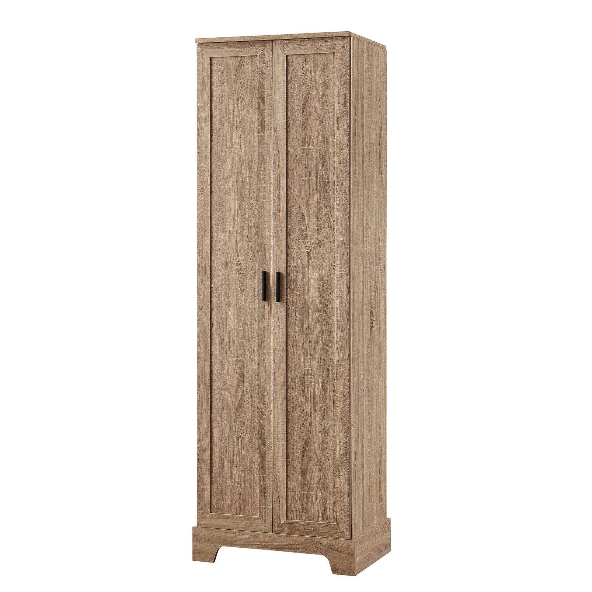 Storage Cabinet With Two Doors For Bathroom, Office, Adjustable Shelf, Mdf Board, Brown Brown Mdf