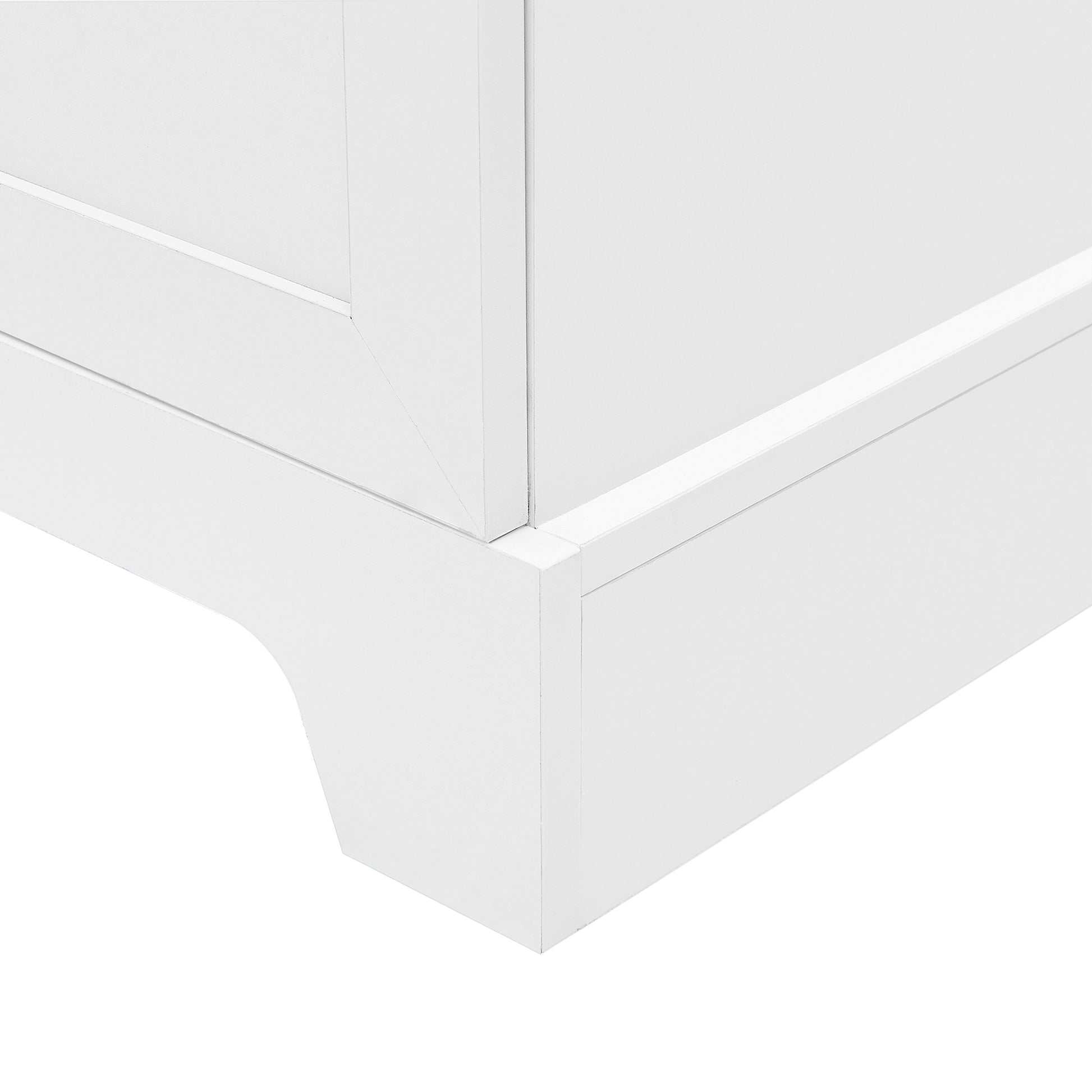 Storage Cabinet With Two Doors For Bathroom, Office, Adjustable Shelf, Mdf Board, White White Mdf