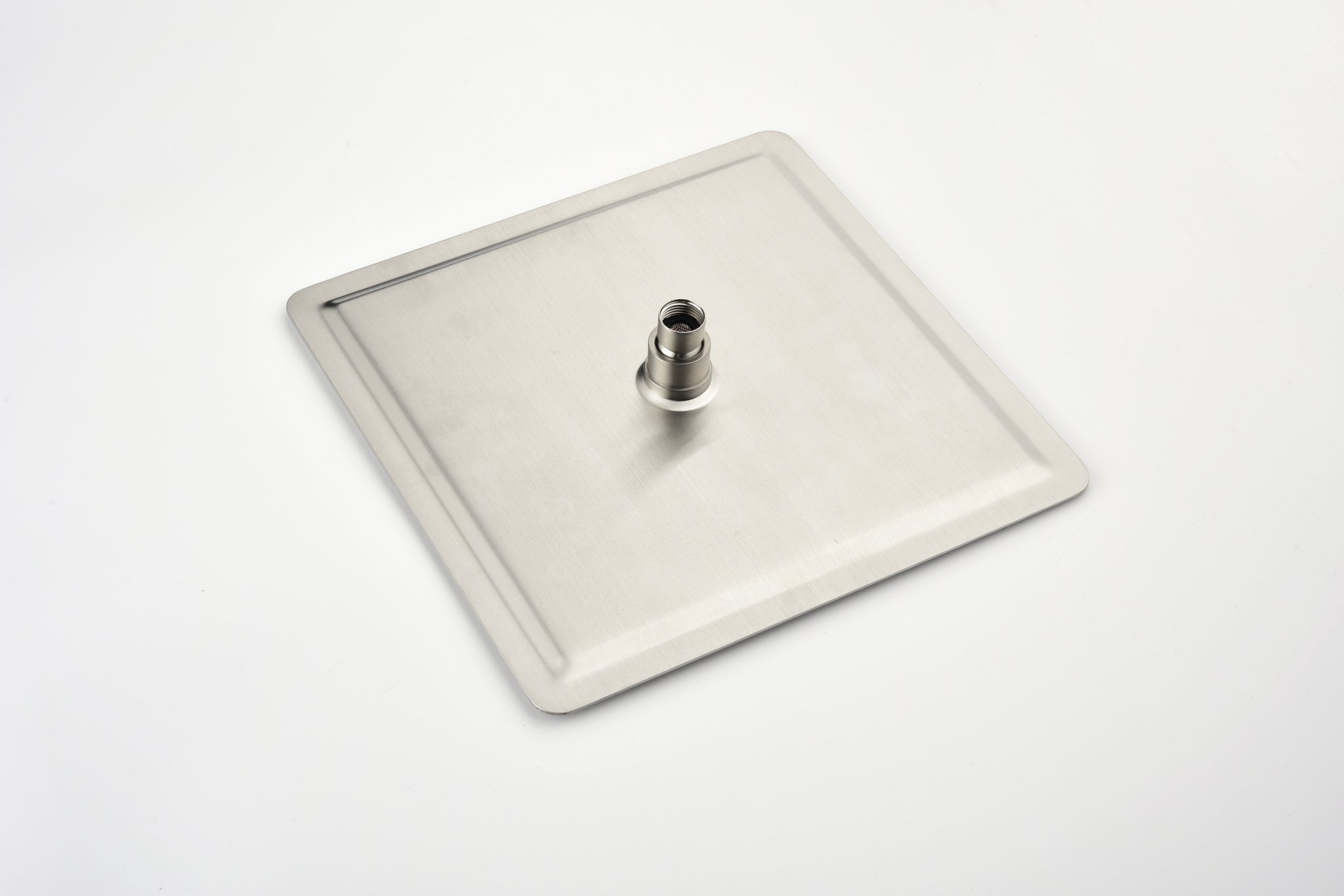16 Inch Square Rain Shower Head Brushed Nickel 304 Stainless Steel Showerhead Brushed Nickel Stainless Steel