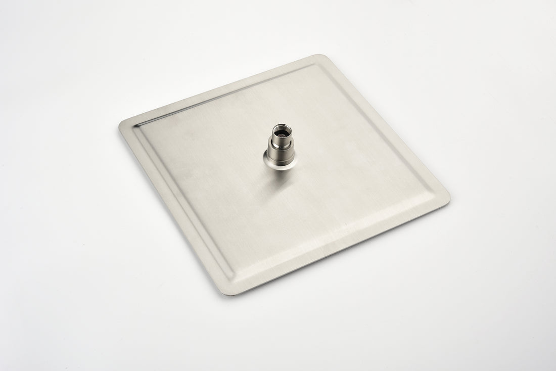 16 Inch Square Rain Shower Head Brushed Nickel 304 Stainless Steel Showerhead Brushed Nickel Stainless Steel