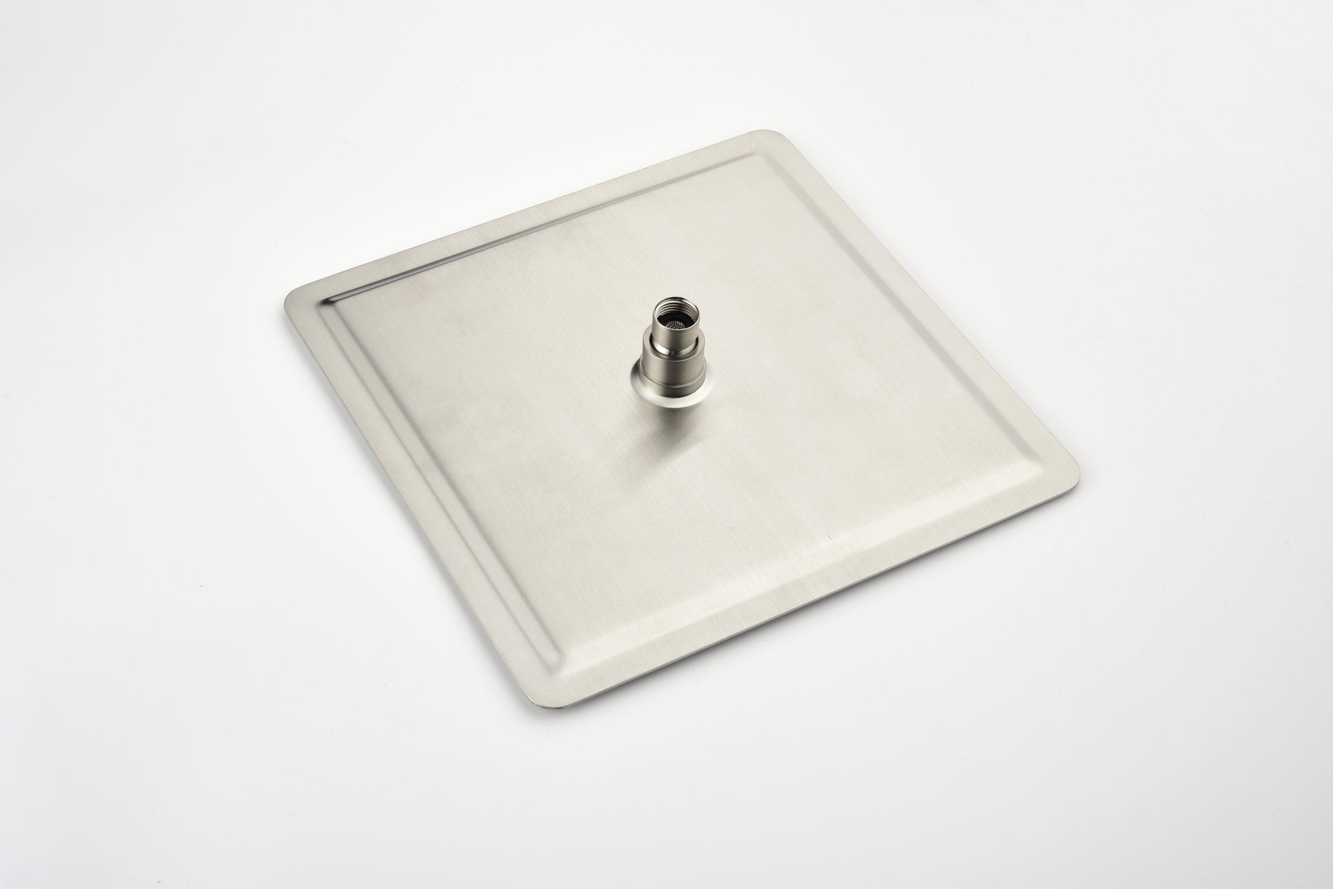 16 Inch Square Rain Shower Head Brushed Nickel 304 Stainless Steel Showerhead Brushed Nickel Stainless Steel