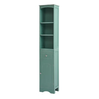 Tall Bathroom Cabinet, Freestanding Storage Cabinet With Drawer, Mdf Board, Adjustable Shelf, Green Green Mdf