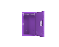 24" H Locker Storage Cabinet, Metal Locker Storage Cabinet With 1 Doors, Small Metal Locker,Lockable Storage Cabinet,For Employees,Office,Kids Locker Assembly Required Elegant Purple Purple Steel