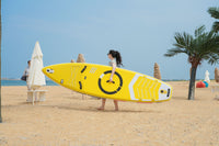 Inflatable Stand Up Paddle Board 11'X34"X6" With Accessories Water Sports Yellow Anti Slip Garden & Outdoor American Design,Beach Multifunctional Pvc