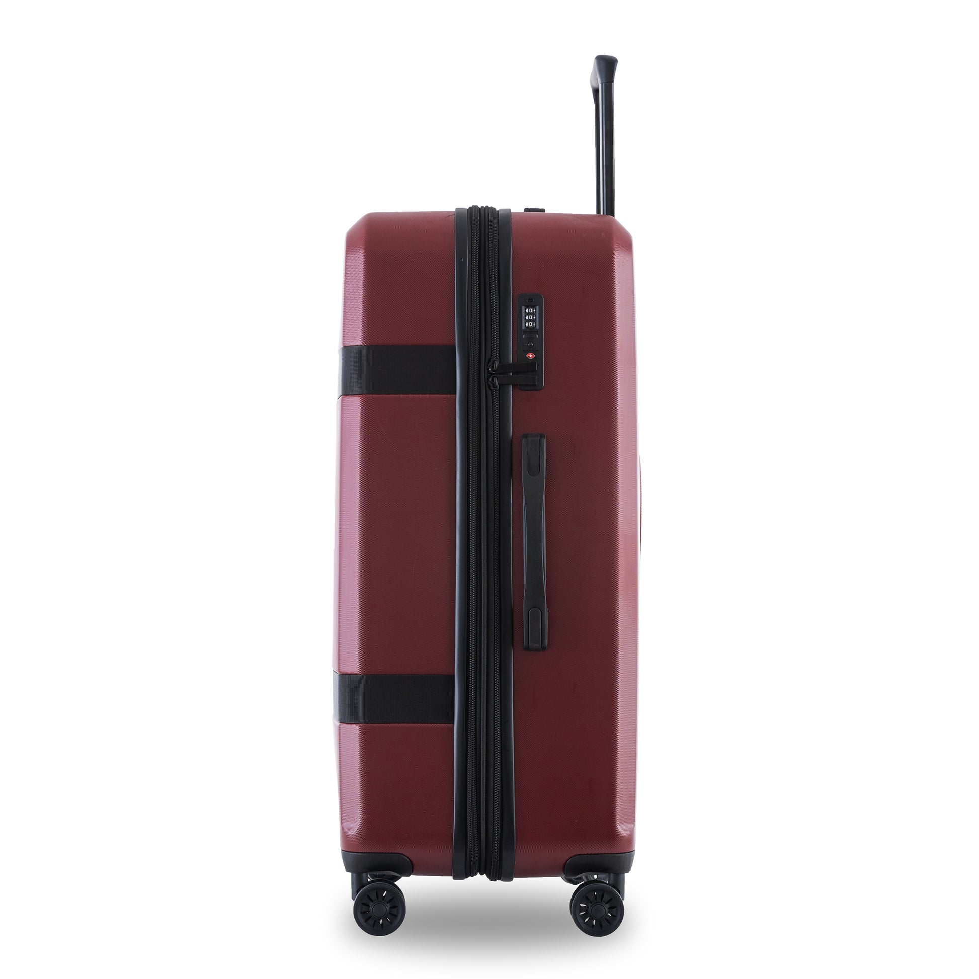 Luggage Sets Model Expandable Abs Pc 3 Piece Sets With Spinner Wheels Lightweight Tsa Lock 20 24 28 , Red Red Abs Pc