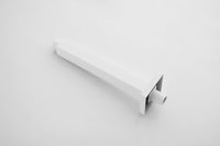 High Pressure Rain Shower Head, Ultra Thin Showerhead 304 Stainless Steel Waterfall Shower With Self Clean Nozzles, Full Body Covering White Stainless Steel