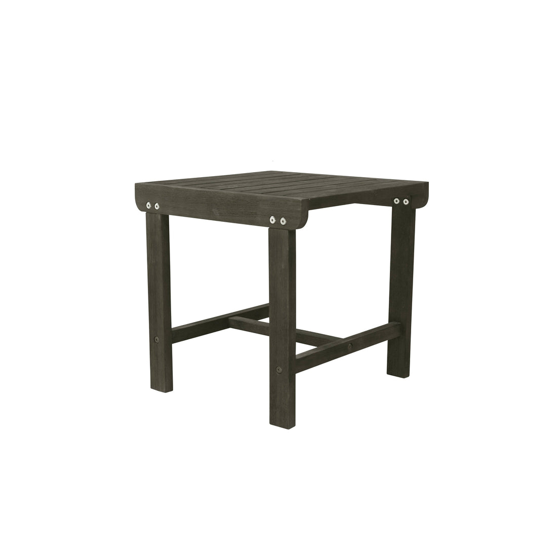 Caladesi Poolside Grey Washed Vintage Wood Side Table Gray Wash Wood Acacia Wood