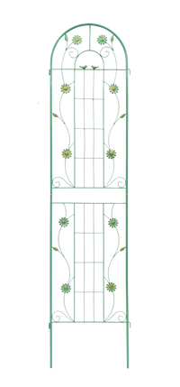 4 Pack Metal Garden Trellis 86.7" X 19.7" Rustproof Trellis For Climbing Plants Outdoor Flower Support Green Green Garden & Outdoor Iron