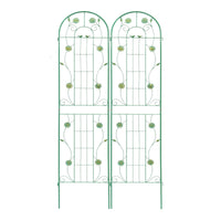 4 Pack Metal Garden Trellis 86.7" X 19.7" Rustproof Trellis For Climbing Plants Outdoor Flower Support Green Green Garden & Outdoor Iron