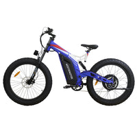 Aostirmotor 26" 1500W Electric Bike Fat Tire P7 48V 20Ah Removable Lithium Battery For Adults S17 1500W Blue Aluminium