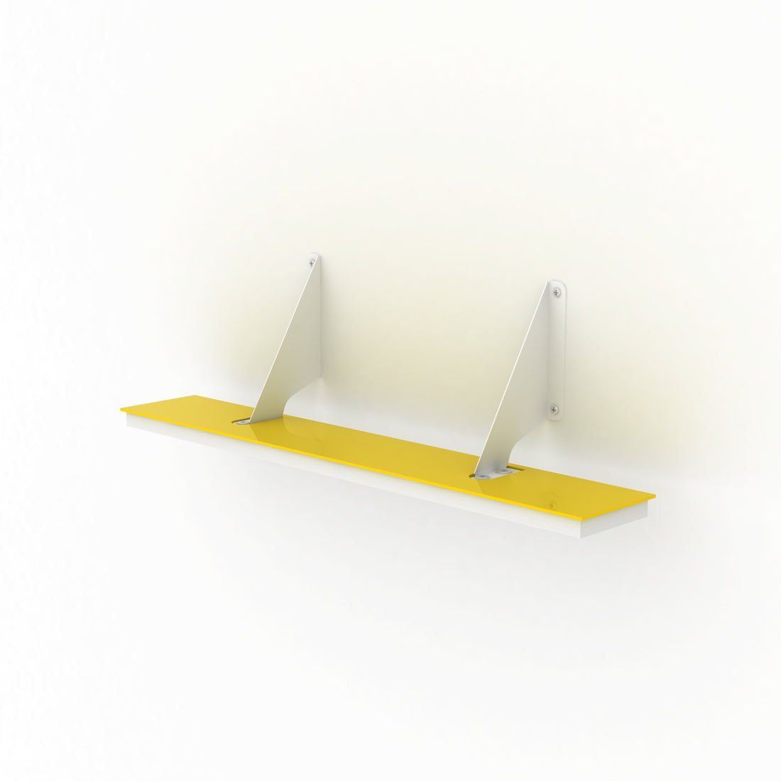 Air Wall Shelf Yellow Wood