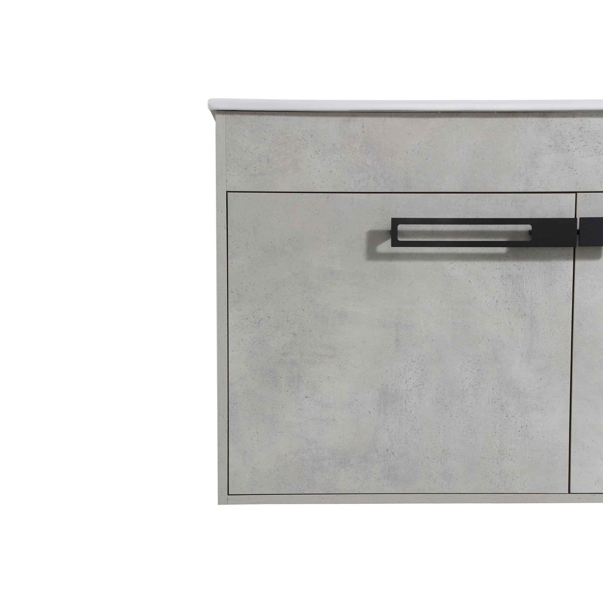 36 Inch Bathroom Vanity, Freestanding Bathroom Vanity Or Floating Is Optional Conversion, 36*18 00336Cg 1 Kd Packing Excluding Sink Cement Grey 2 Bathroom Freestanding Modern Plywood