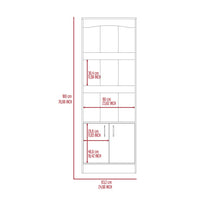 2 Piece Office Set, Bookcase Desk, Light Gray Light Gray Particle Board Particle Board