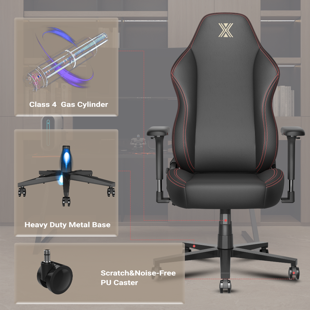 Bestoffice Pc Gaming Chair Ergonomic Office Chair Desk Chair With Lumbar Support Flip Up Arms Headrest Pu Leather Executive High Back Computer Chair For Adults Women Men Pu Black Black Metal Pu