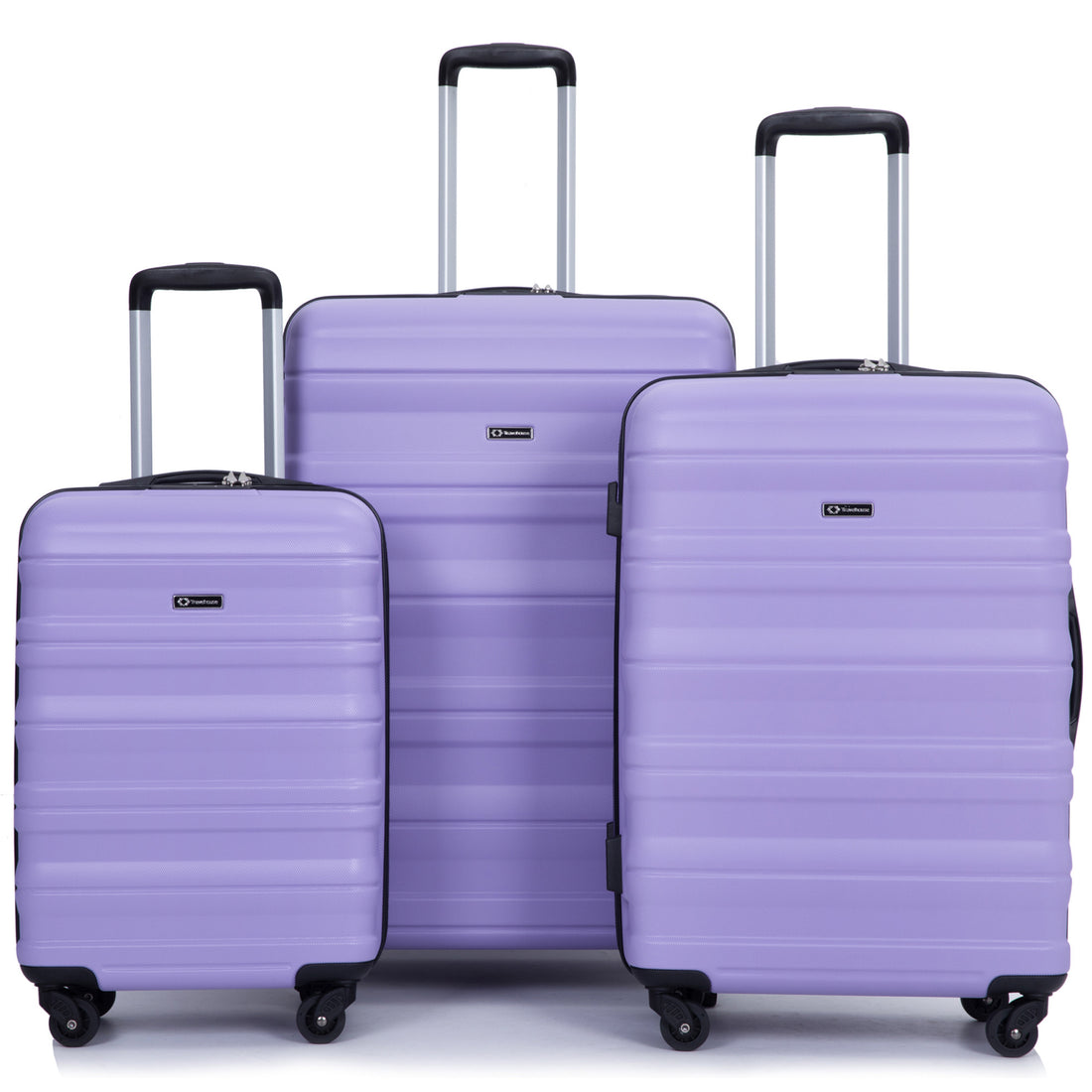 Expandable 3 Piece Luggage Sets Pc Lightweight & Durable Suitcase With Two Hooks, Spinner Wheels, Tsa Lock, 21 25 29 Purple Purple Pc