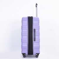 Expandable 3 Piece Luggage Sets Pc Lightweight & Durable Suitcase With Two Hooks, Spinner Wheels, Tsa Lock, 21 25 29 Purple Purple Pc