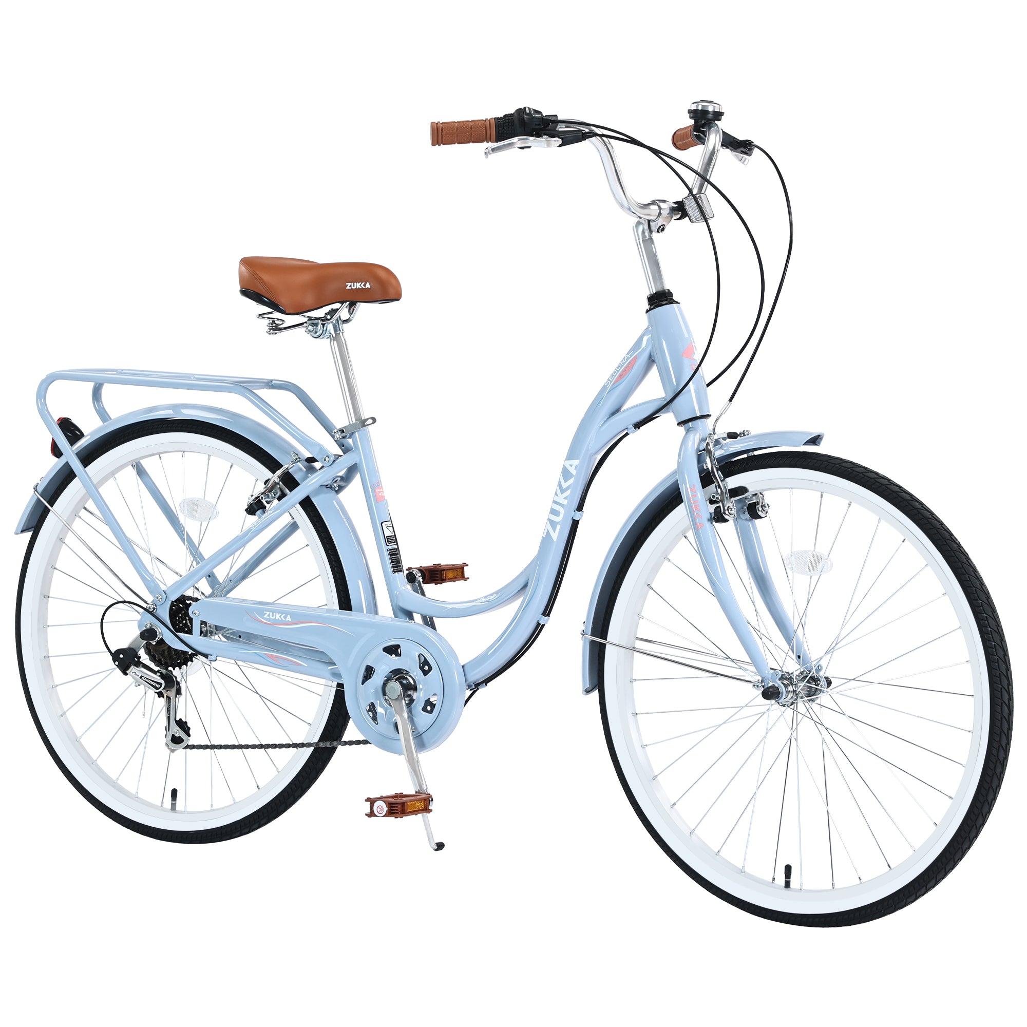 7 Speed, Steel Frame, Multiple Colors 26 Inch Ladies Bicycle Cycling Blue Garden & Outdoor Steel