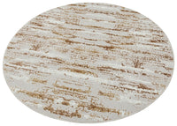 Milano Collection Shimmer Skin Woven Round Area Rug Multicolor Polyester