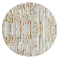 Milano Collection Shimmer Skin Woven Round Area Rug Multicolor Polyester