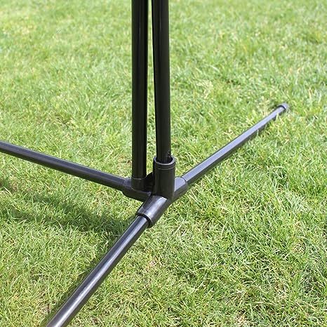 Portable Large Volleyball Badminton Tennis Net With Carrying Bag Stand Frame 10Ft Black Iron