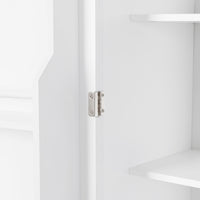 Bathroom Storage Cabinet With Doors And Drawer, Multiple Storage Space, Adjustable Shelf, White White Mdf