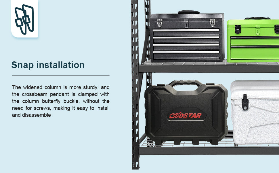 Garage Shelving Heavy Duty 72"H*77"W Garage Storage Shelves 6000Lbs Heavy Duty Shelving Adjustable 3 Tier Metal Shelving For Garage Storage Shelving Industrial Shelving Storage Rack, Black Black Iron