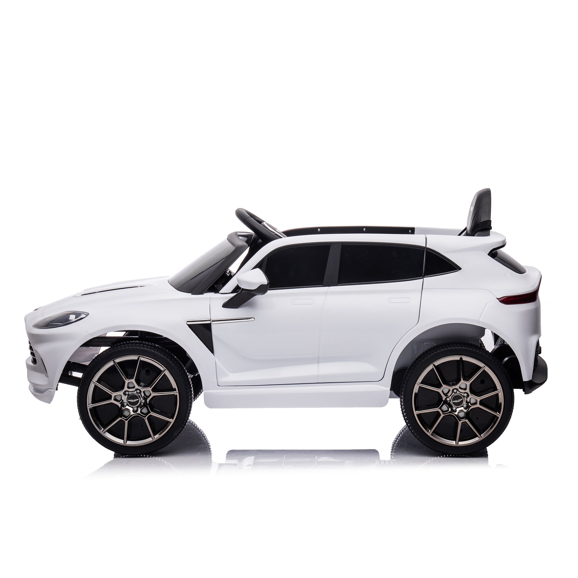 12V Dual Drive Remote Control Electric Kid Ride On Car,Battery Powered Kids Ride On Car White, 4 Wheels Children Toys Vehicle,Led Headlights,Remote Control,Music,Usb. White Polyethylene