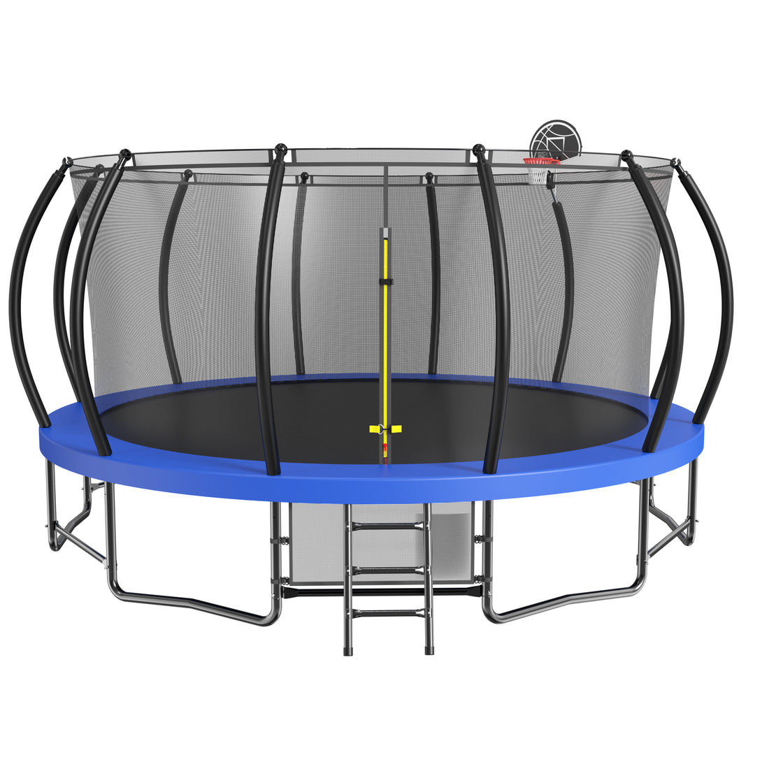 15Ft Big Trampoline Blue Steel