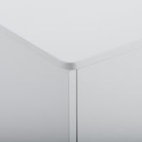 Litter Box Enclosure, Cat Litter Box Furniture With Hidden Plug, 3 Doors,Indoor Cat Washroom Storage Bench Side Table Cat House, Large Wooden Enclused Litter Box House, White White Mdf