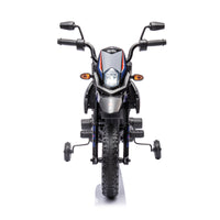12V Electric Kid Ride On Motorcycle, Apulia Licensed Motorcycle For Kids, Battery Powered Kids Ride On Motorcycle Blue, 2 Wheels Motorized Vehicles Children Toys,Led Headlights Blue Polyethylene