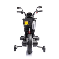 12V Electric Kid Ride On Motorcycle, Apulia Licensed Motorcycle For Kids, Battery Powered Kids Ride On Motorcycle Blue, 2 Wheels Motorized Vehicles Children Toys,Led Headlights Blue Polyethylene