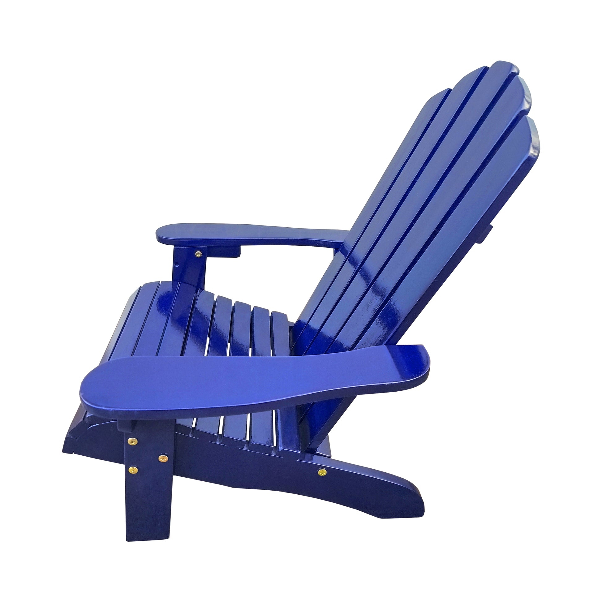 Outdoor Or Indoor Wood Children Adirondack Chair,Blue Blue Solid Wood