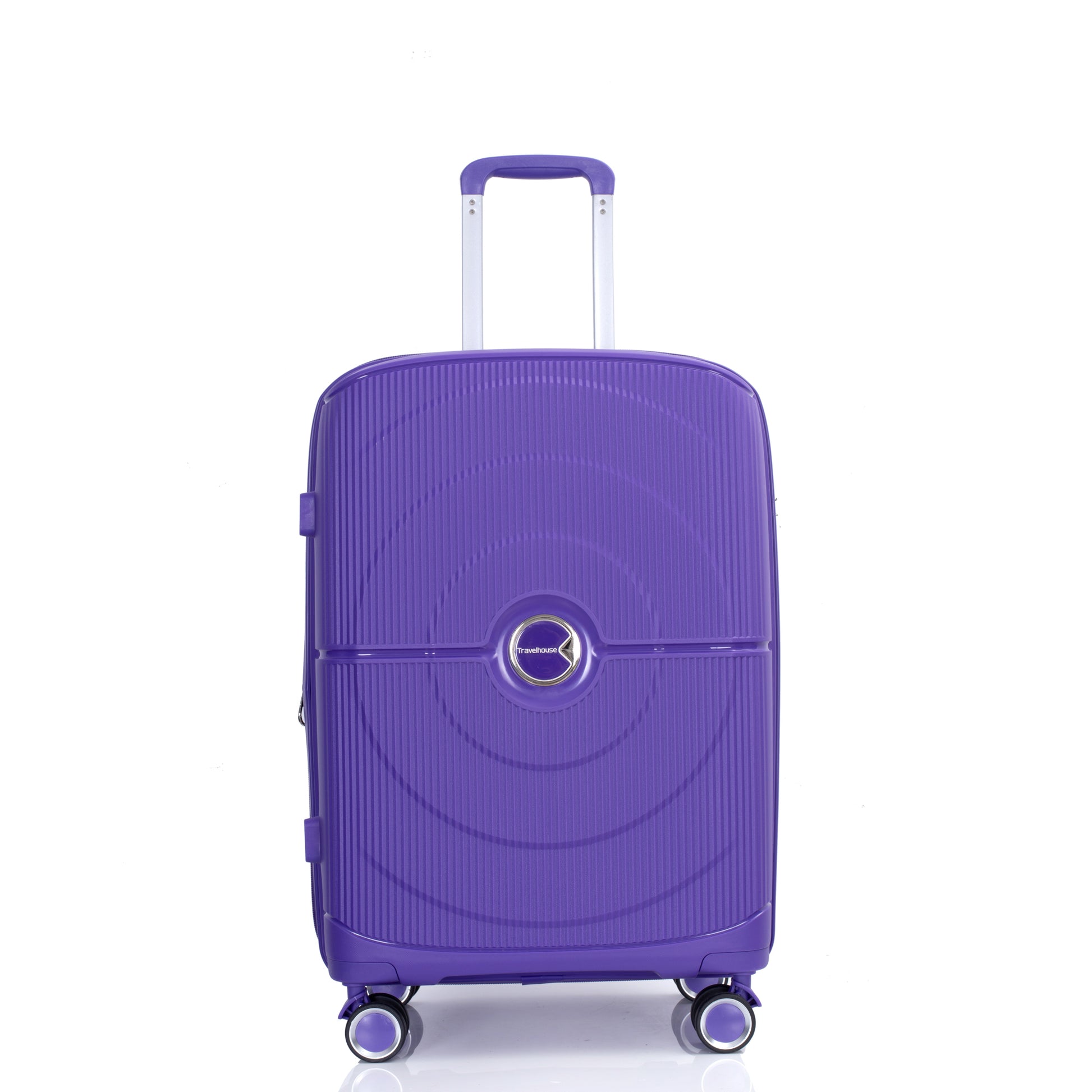 Expandable Hardshell Suitcase Double Spinner Wheels Pp Luggage Sets Lightweight Durable Suitcase With Tsa Lock,3 Piece Set 20 24 28 Purple Purple Polypropylene