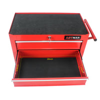 5 Drawers Multifunctional Tool Cart With Wheels Red Red Steel