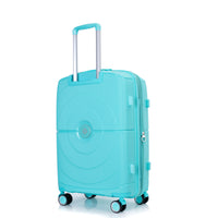 Expandable Hardshell Suitcase Double Spinner Wheels Pp Luggage Sets Lightweight Durable Suitcase With Tsa Lock,3 Piece Set 20 24 28 Lake Blue Lake Blue Polypropylene