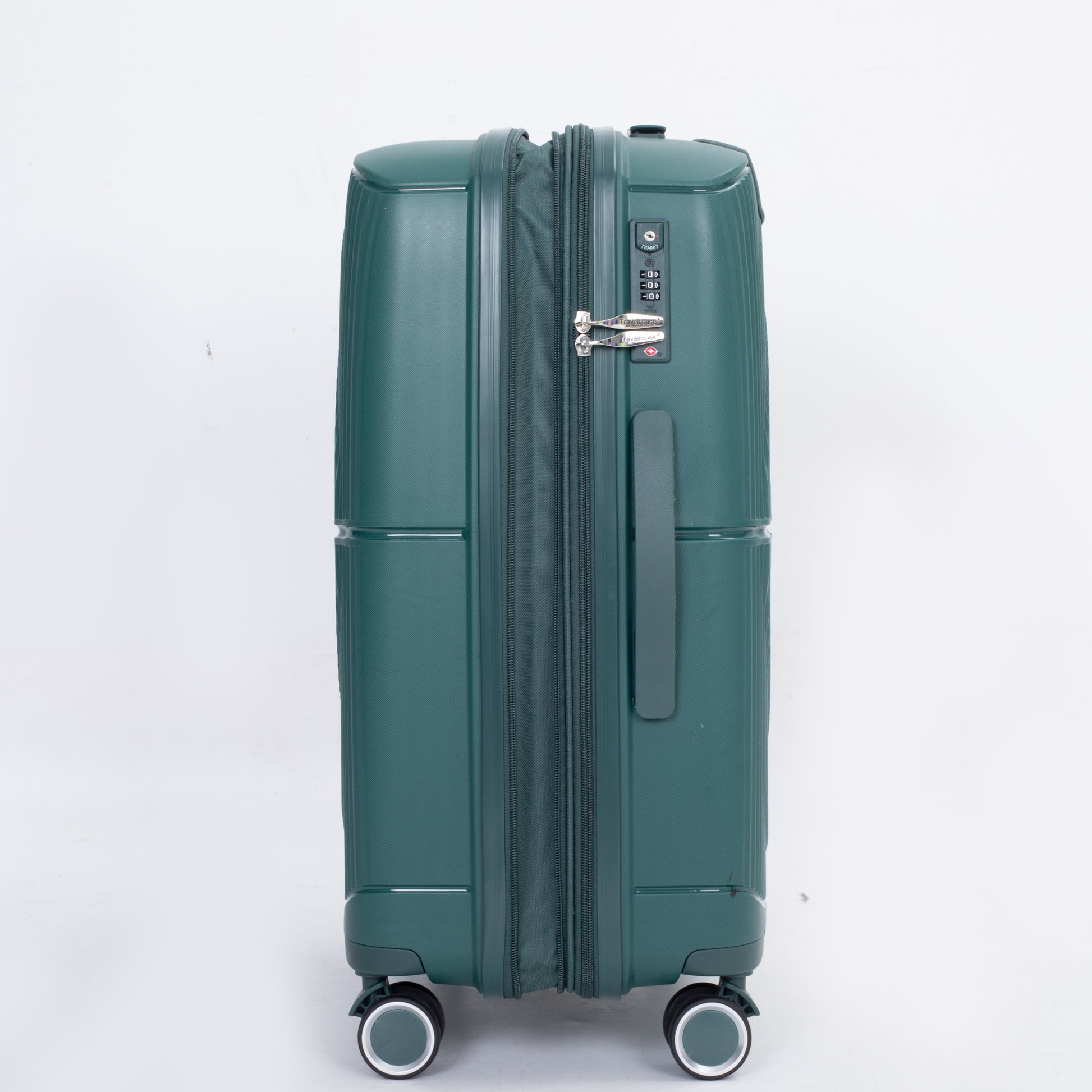 Expandable Hardshell Suitcase Double Spinner Wheels Pp Luggage Sets Lightweight Durable Suitcase With Tsa Lock,3 Piece Set 20 24 28 Green Green Polypropylene