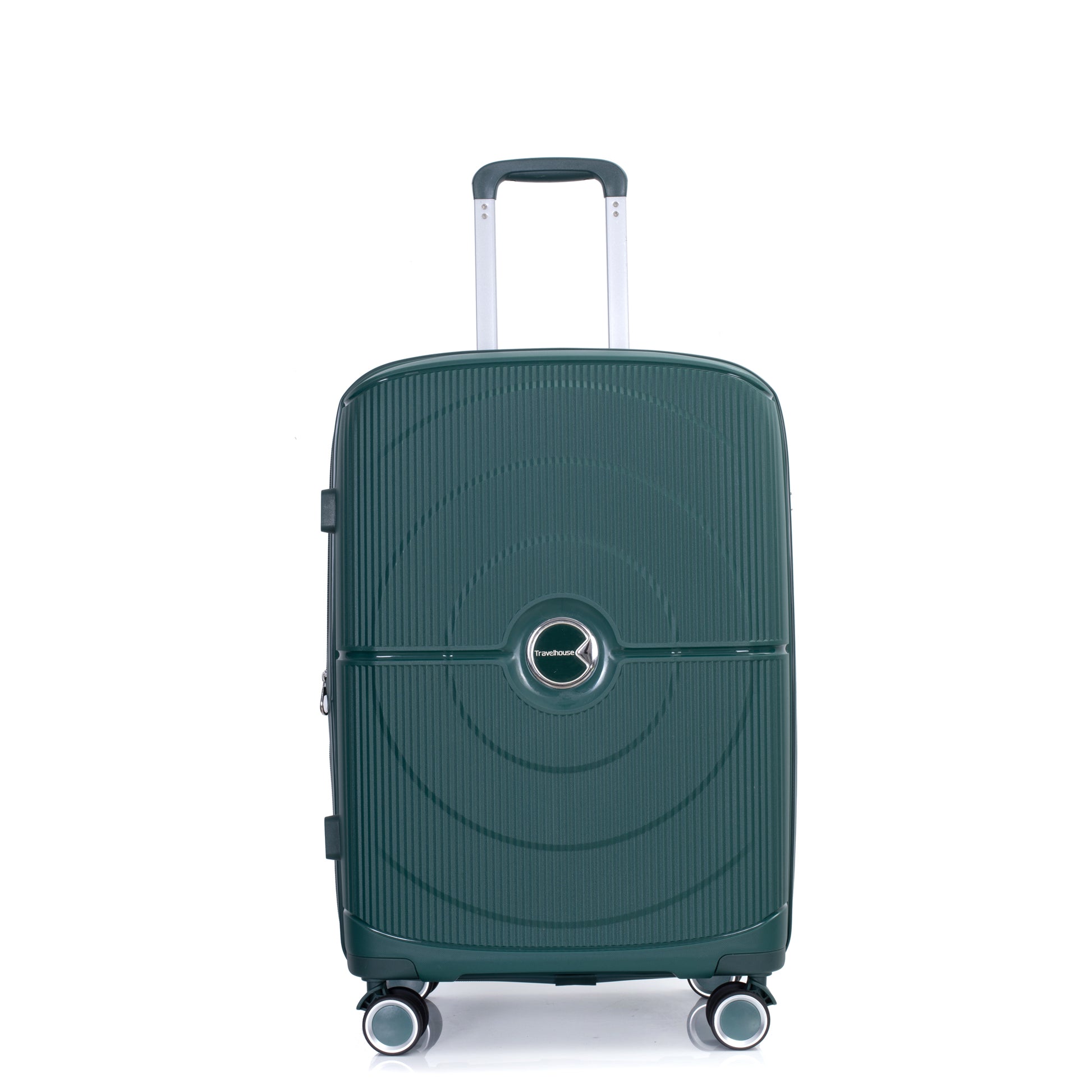 Expandable Hardshell Suitcase Double Spinner Wheels Pp Luggage Sets Lightweight Durable Suitcase With Tsa Lock,3 Piece Set 20 24 28 Green Green Polypropylene